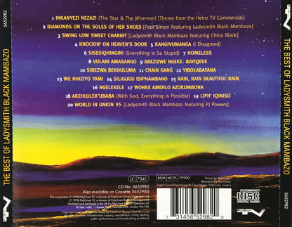 The Best of Ladysmith Black Mambazo: The Star and the Wiseman — Ladysmith Black Mambazo back cover