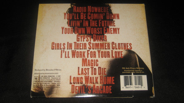 Magic — Bruce Springsteen back cover