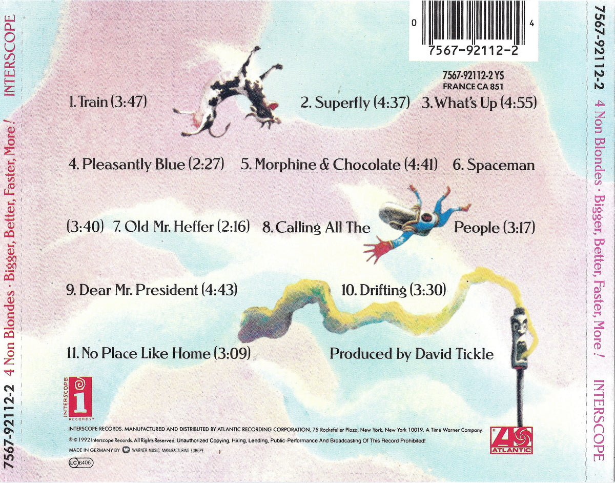 Bigger, Better, Faster, More! — 4 Non Blondes back cover