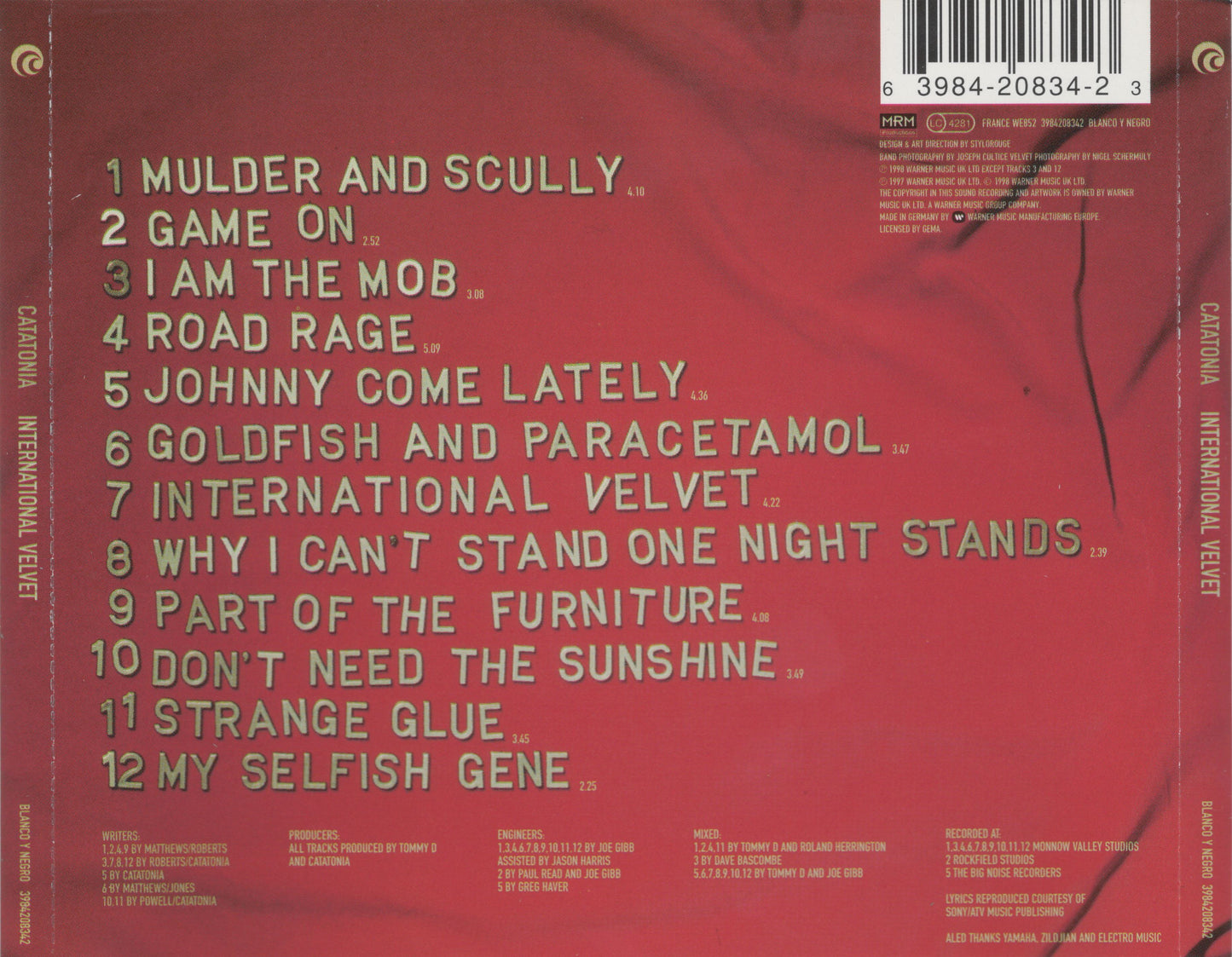International Velvet — Catatonia back cover