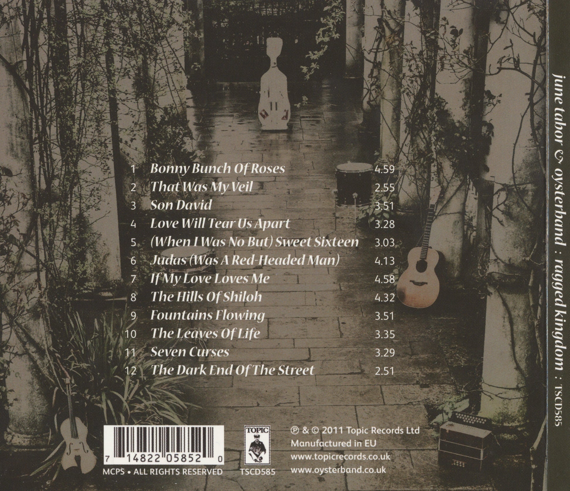 Ragged Kingdom — June Tabor/Oysterband back cover