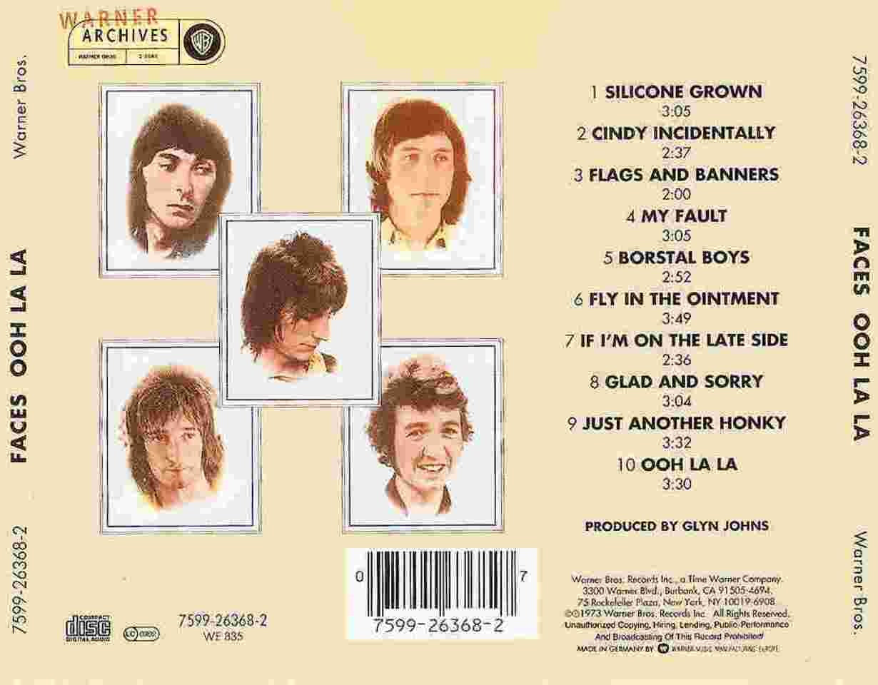 Ooh La La — Faces back cover
