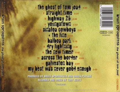 The Ghost Of Tom Joad — Bruce Springsteen back cover