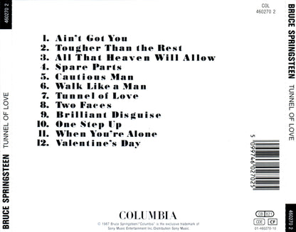 Tunnel of Love — Bruce Springsteen back cover