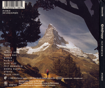 Felt Mountain — Goldfrapp back cover