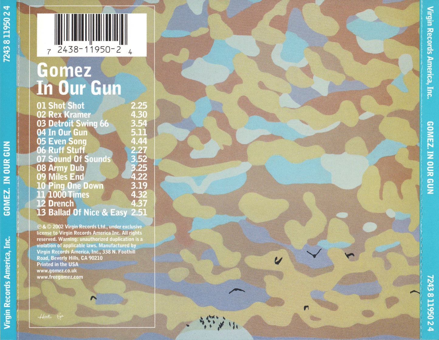 In Our Gun — Gomez back cover