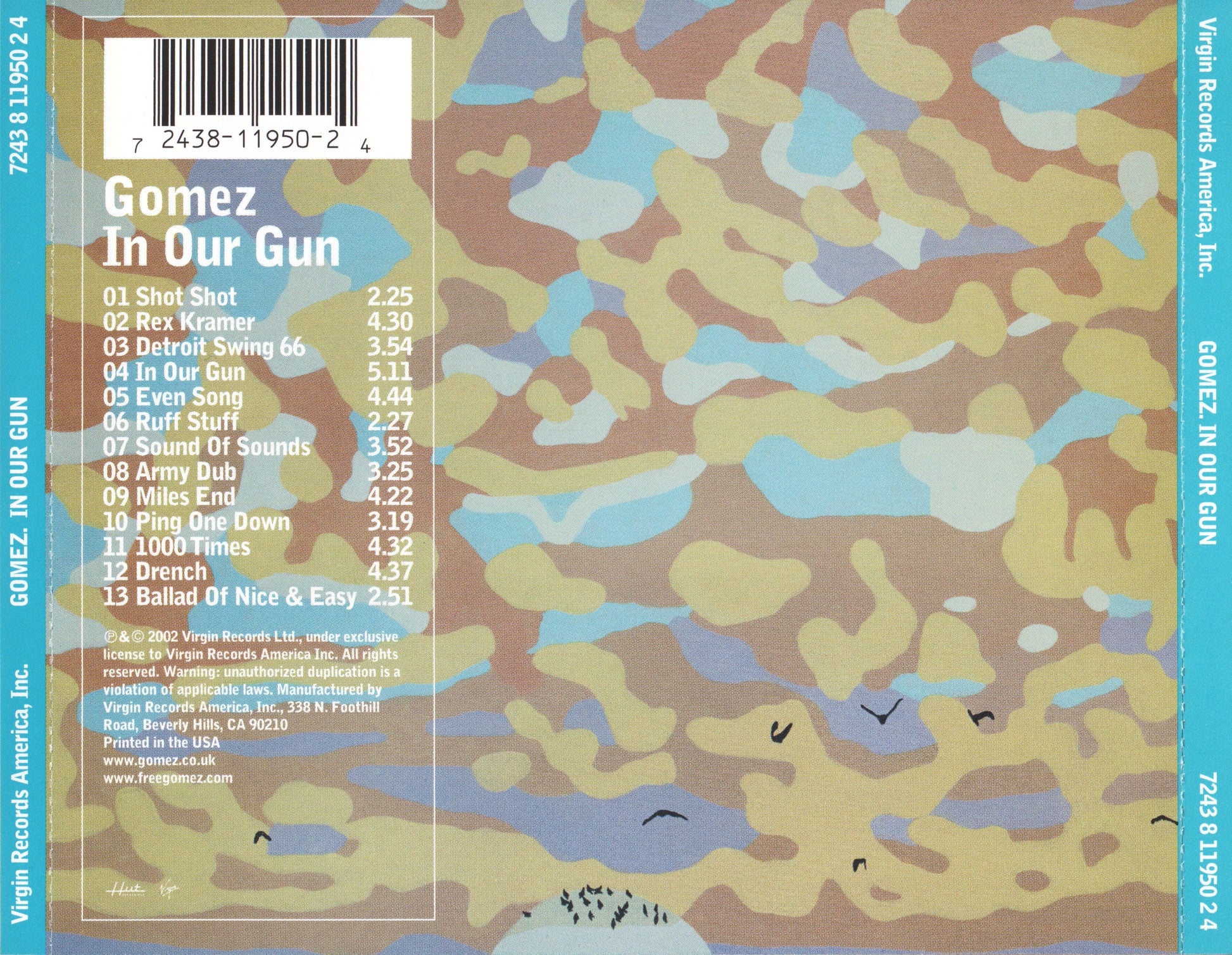 In Our Gun — Gomez back cover