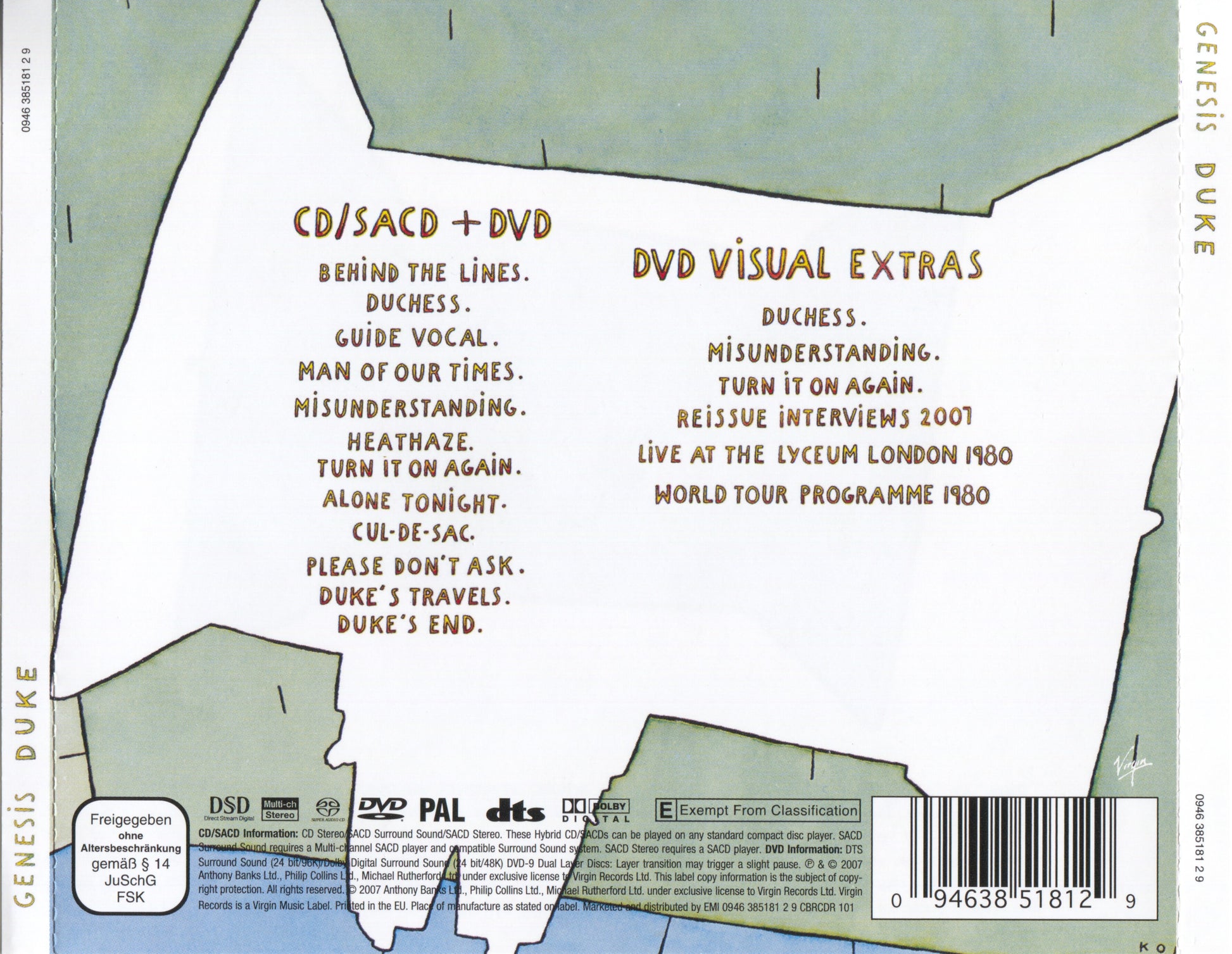 Duke â€” Genesis back cover
