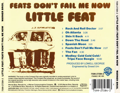 Feats Don't Fail Me Now — Little Feat back cover