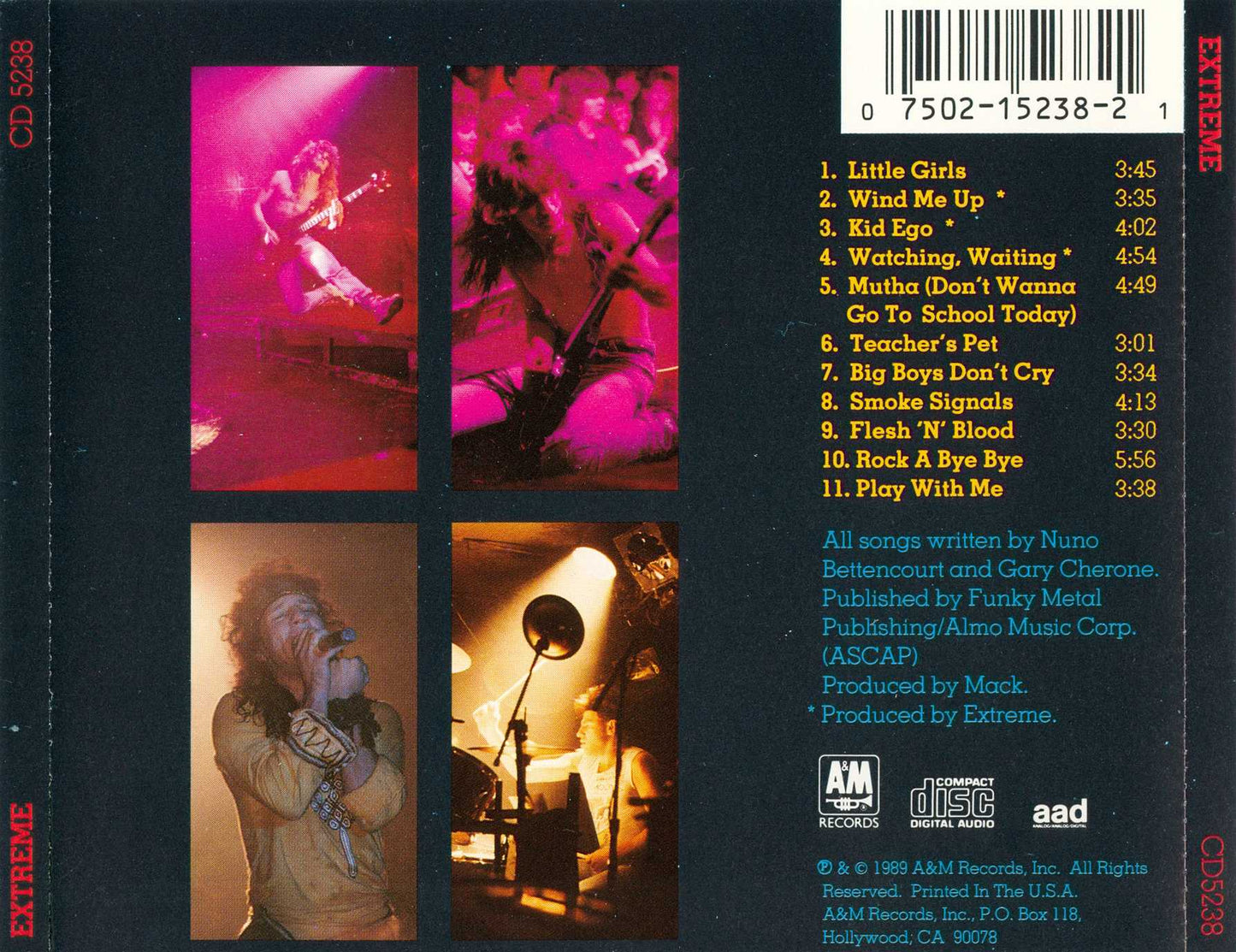 Extreme — Extreme back cover