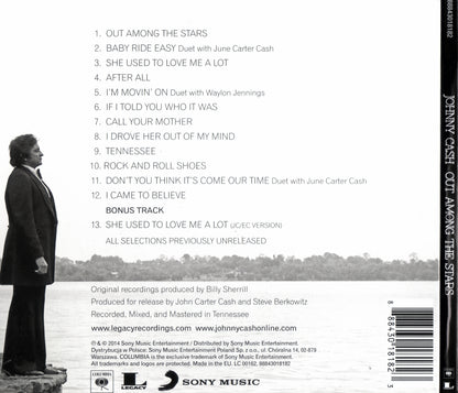 Out Among The Stars — Johnny Cash back cover