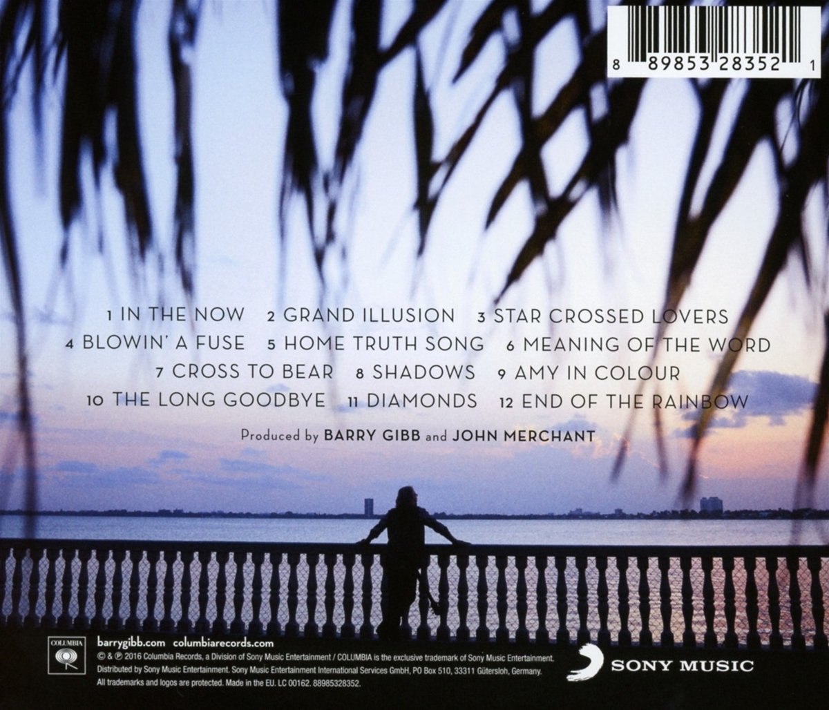 In The Now — Barry Gibb back cover