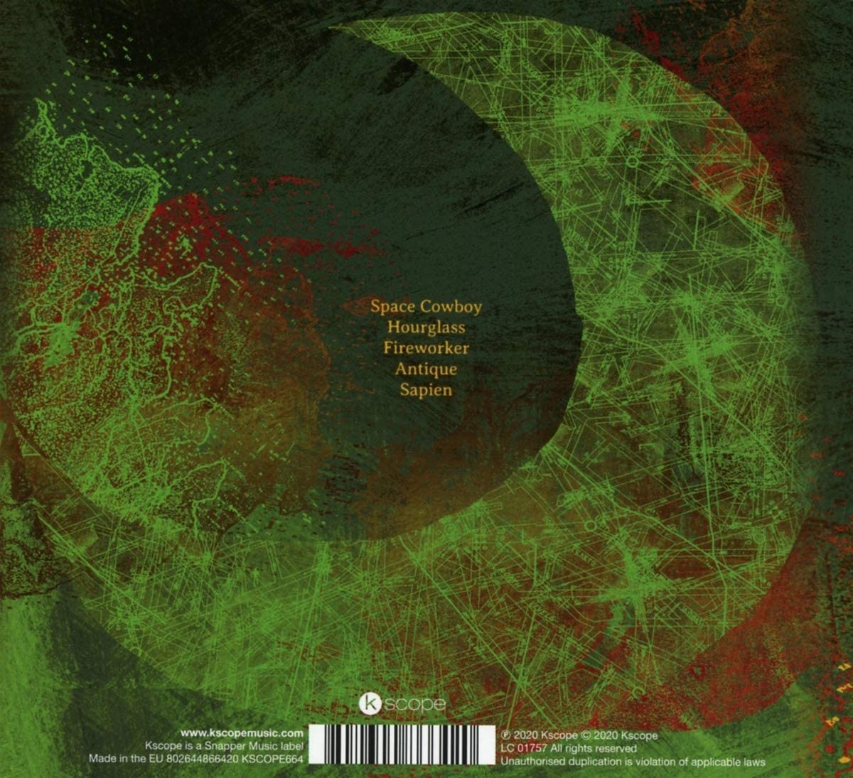 Fireworker — Gazpacho back cover