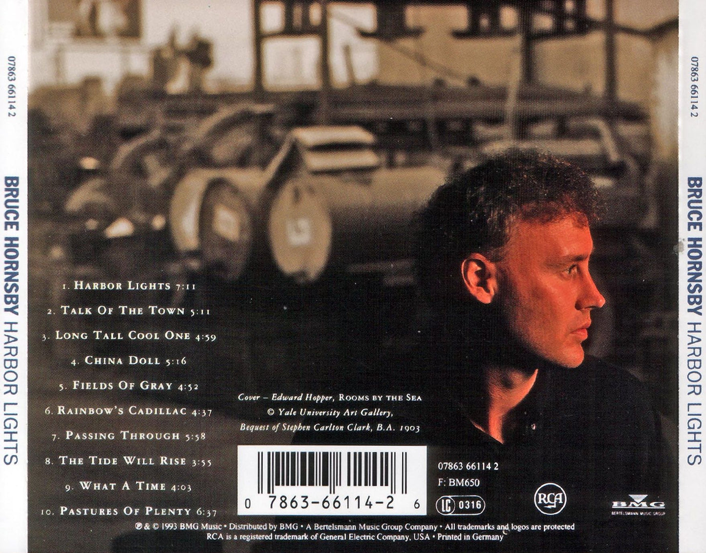 Harbor Lights — Bruce Hornsby back cover