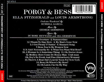 Porgy & Bess — Louis Armstrong & Ella Fitzgerald back cover