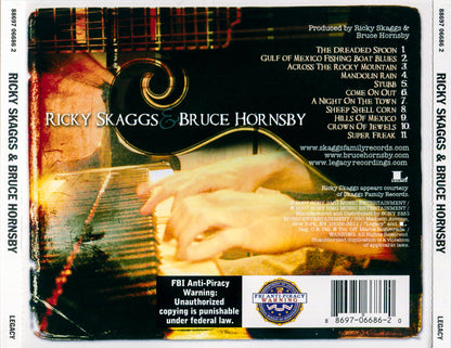 Ricky Skaggs & Bruce Hornsby — Bruce Hornsby/Ricky Skaggs back cover