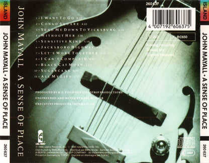 A Sense of Place — John Mayall back cover