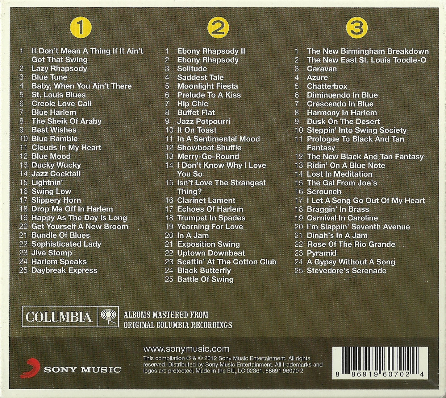 The Real... — Duke Ellington back cover