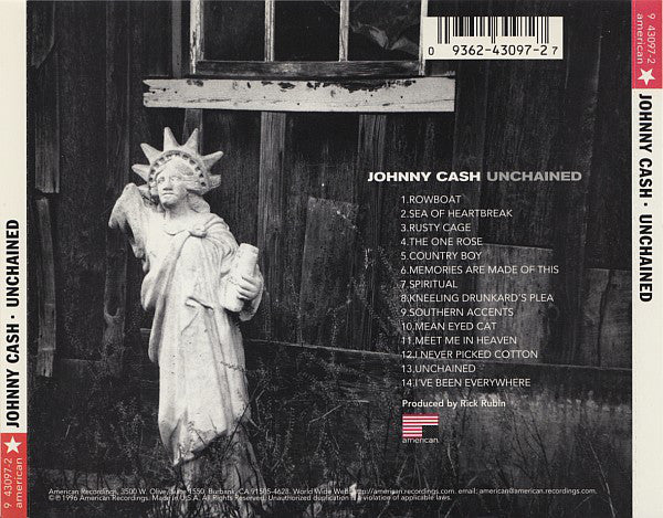 Unchained â€” Johnny Cash back cover