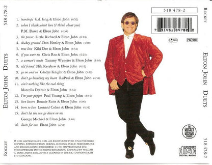 Duets — Elton John back cover