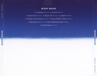 Metheny Mehldau — Brad Mehldau/Pat Metheny back cover