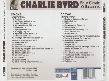 Four Classic Albums — Charlie Byrd back cover
