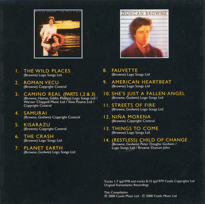The Wild Places — Duncan Browne back cover