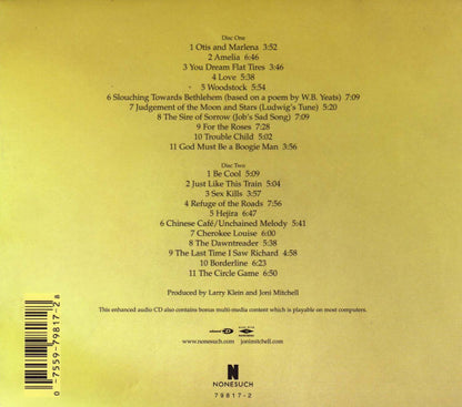 Travelogue â€” Joni Mitchell back cover