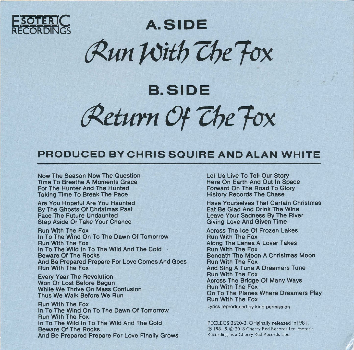 Fish out of Water — Chris Squire back cover
