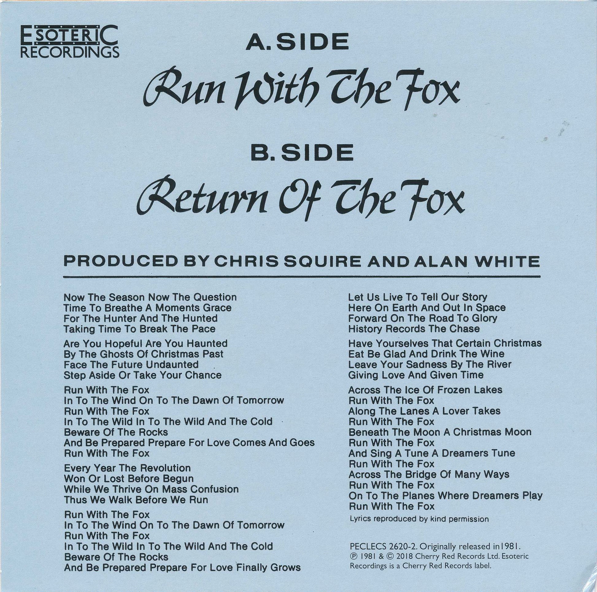 Fish out of Water — Chris Squire back cover