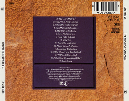 The Heart of...Chicago — Chicago back cover