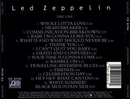 Led Zeppelin [Box Set] â€” Led Zeppelin back cover