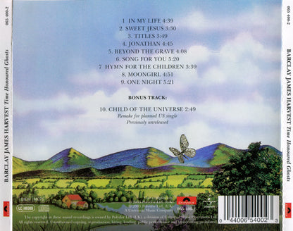 Time Honoured Ghosts — Barclay James Harvest back cover