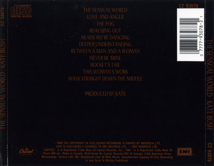 The Sensual World — Kate Bush back cover