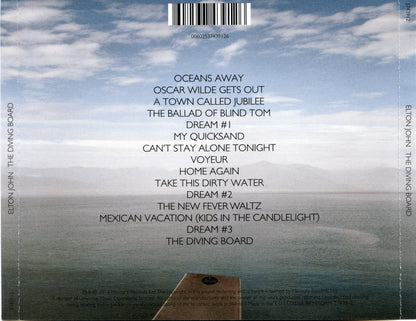 The Diving Board — Elton John back cover