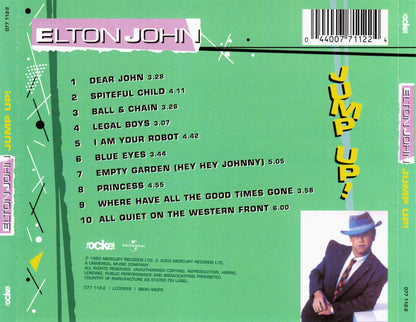 Jump Up! — Elton John back cover