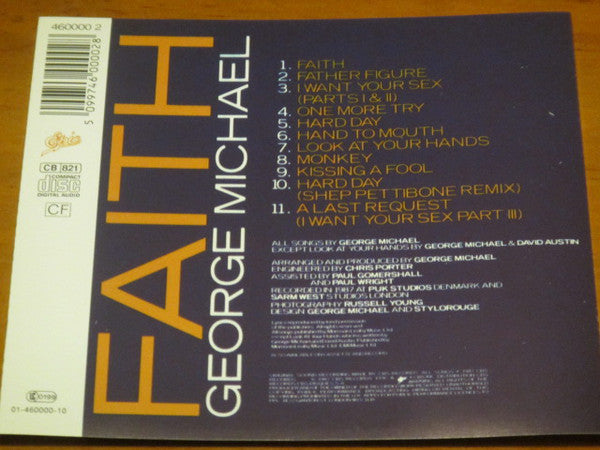 Faith — George Michael back cover