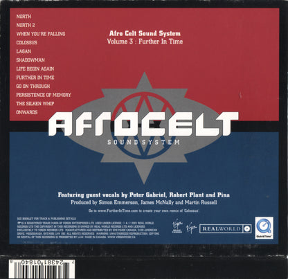Volume 3: Further in Time — Afro-Celt Sound System back cover