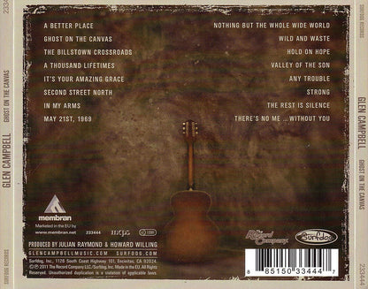 Ghost On The Canvas â€” Glen Campbell back cover