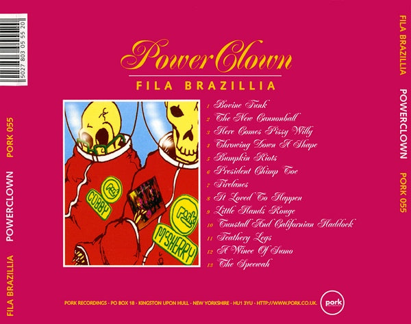 Power Clown â€” Fila Brazillia back cover