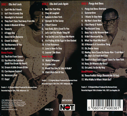 The Definitive Ella & Louis — Ella Fitzgerald & Louis Armstrong back cover
