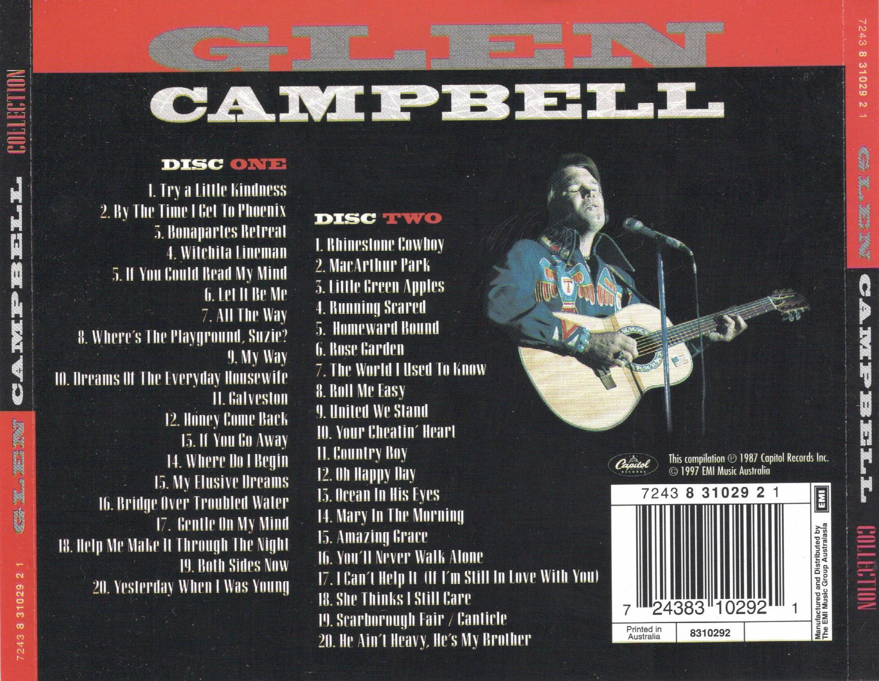 Glen Campbell Collection — Glen Campbell back cover