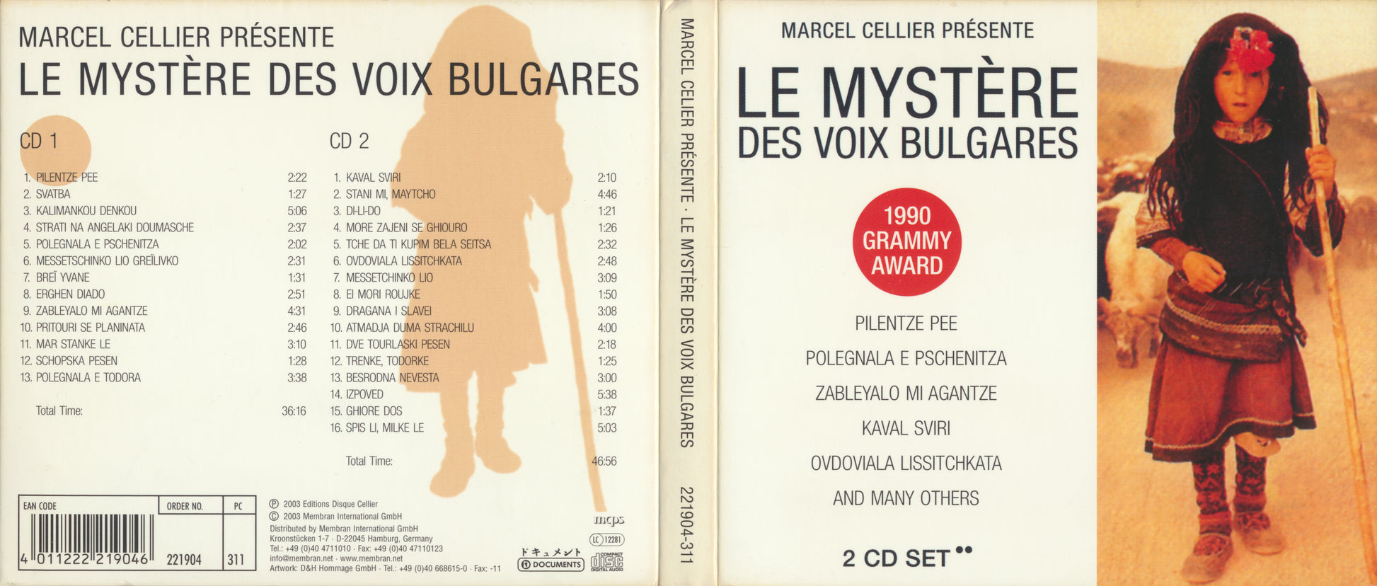 Le Mystère des Voix Bulgares — Bulgarian State Radio & Television Female Vocal Choir back cover