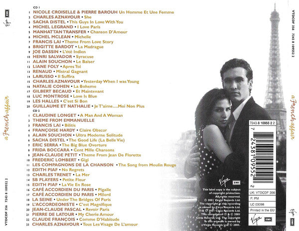 A French Affair — Charles Aznavour back cover