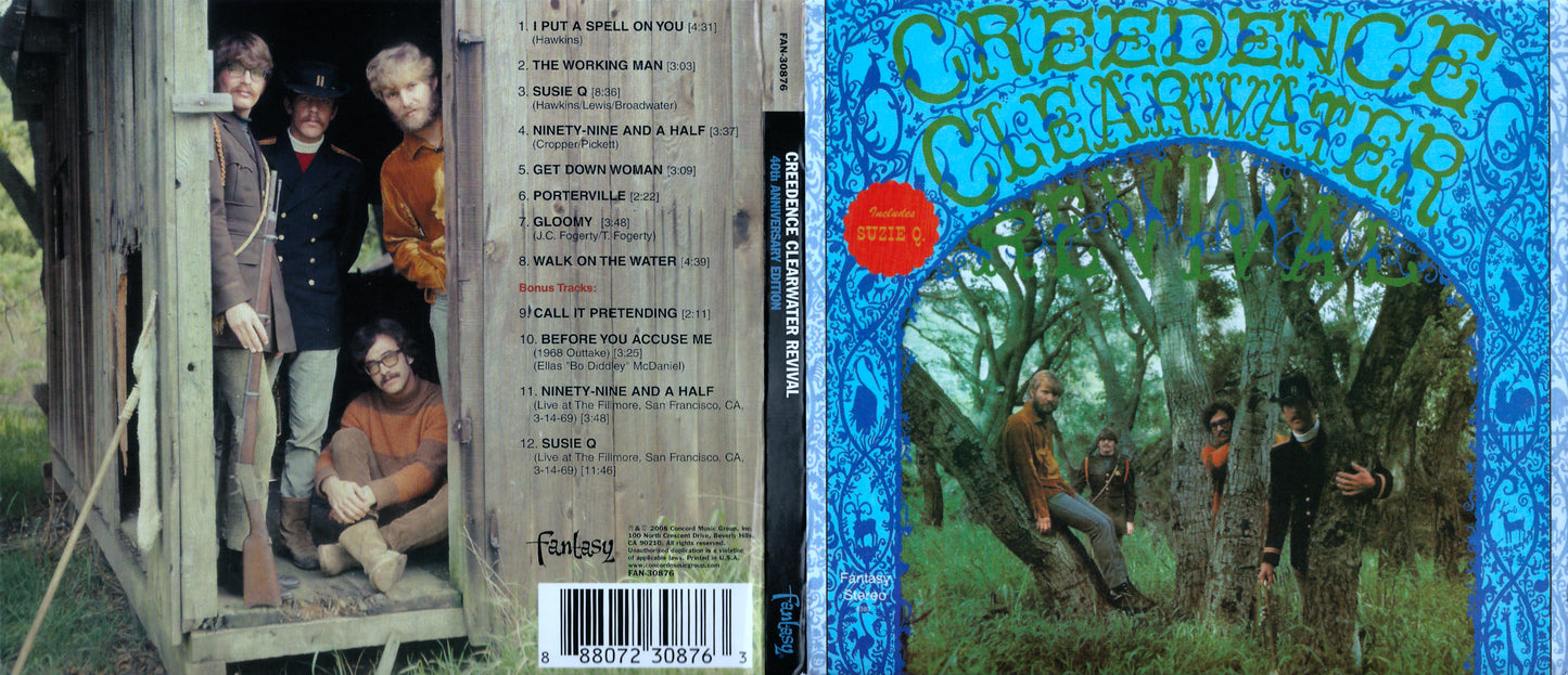Creedence Clearwater Revival — Creedence Clearwater Revival back cover