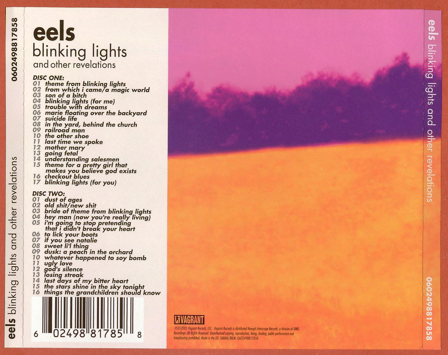 Blinking Lights and Other Revelations — Eels back cover