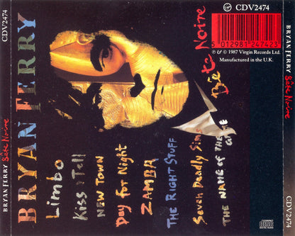 Bête Noire — Bryan Ferry back cover