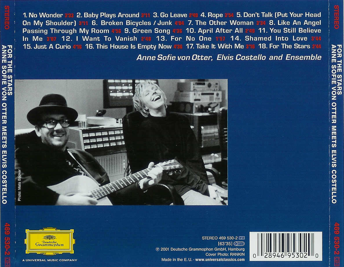For The Stars — Elvis Costello back cover