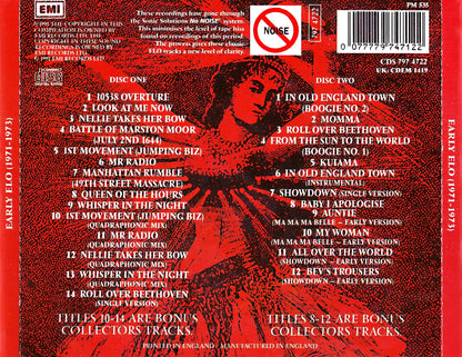 Early ELO 1971-1973 — Electric Light Orchestra back cover