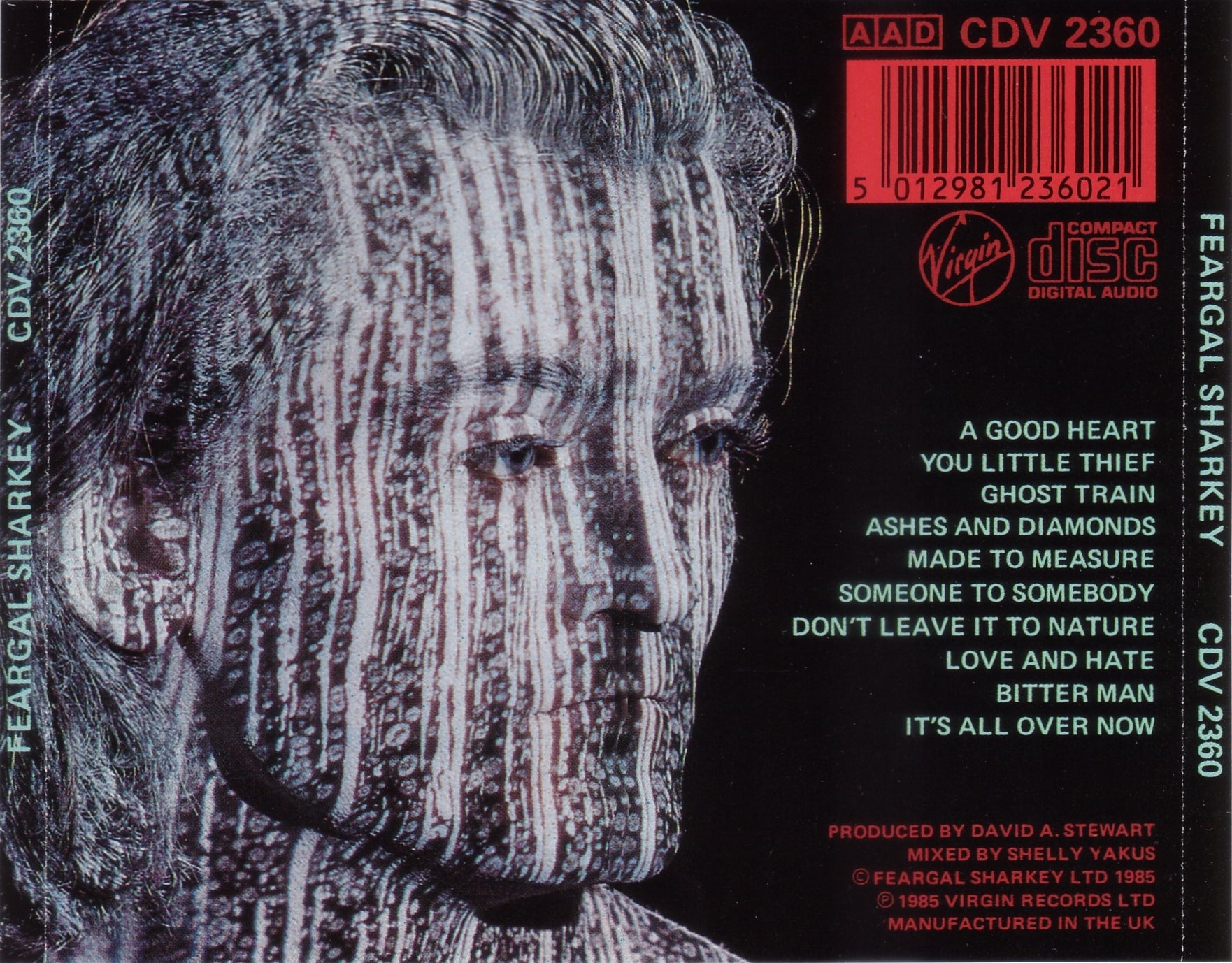 Feargal Sharkey — Feargal Sharkey back cover
